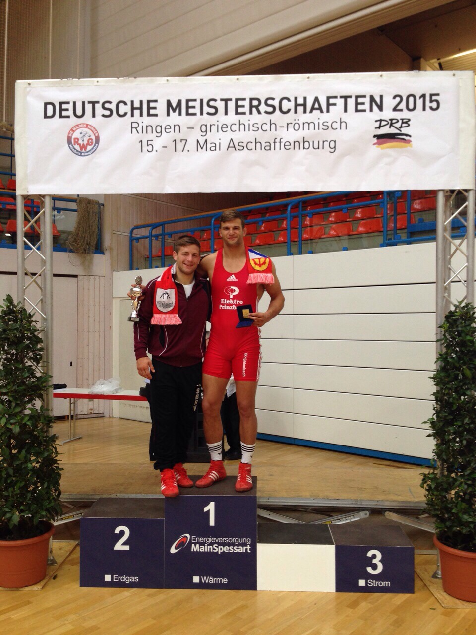 Deutscher Meister Peter Öhler und Vize-Meister Florian Neumaier