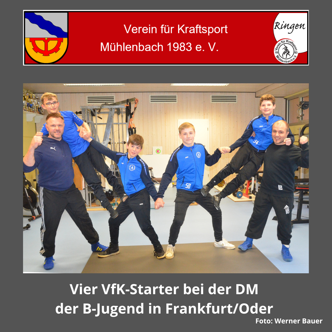 20230419 Vier Starter bei der B-Jugend DM