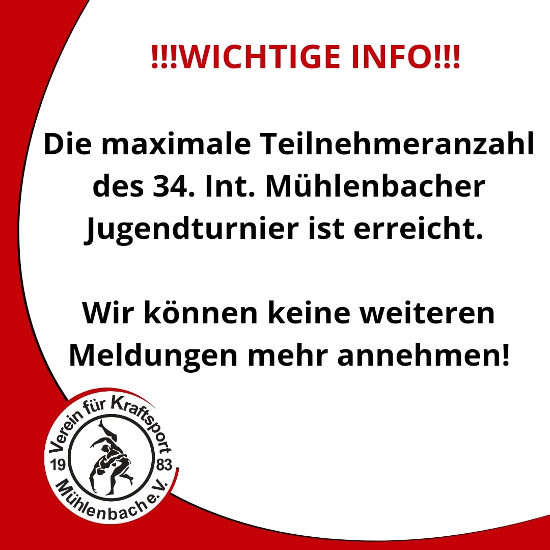 20230830 Info max. Teilnehmeranzahl Jugendturnier